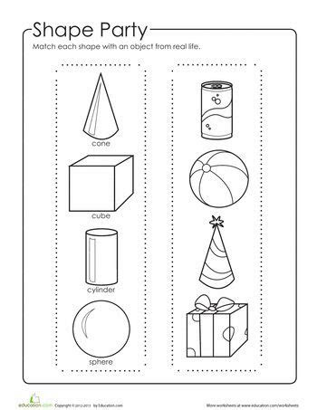  3d geometric shapes worksheet educationcom shapes worksheets