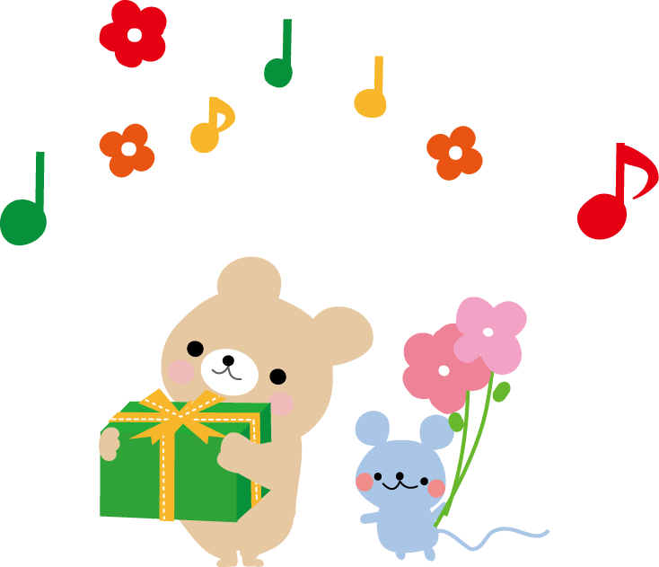 プレゼント メッセージカードの挿絵のイラスト 無料イラスト フリー素材