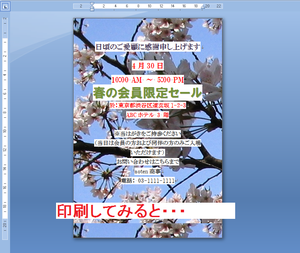 文書の背景に入れた写真が印刷されない: [aotenブログ]木村幸子の知っ 