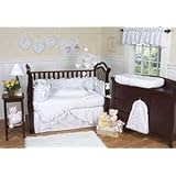 JoJo Designs 9-Piece Baby Crib Bedding Set - White Eyelet
