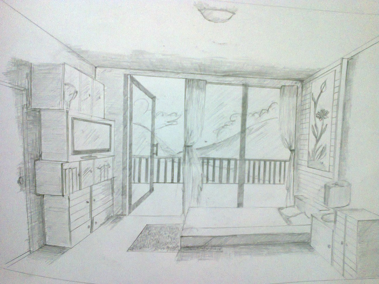 Gambar Sketsa Perspektif