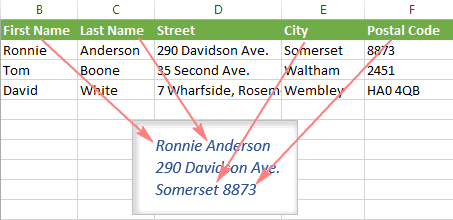 How to print address labels from Excel