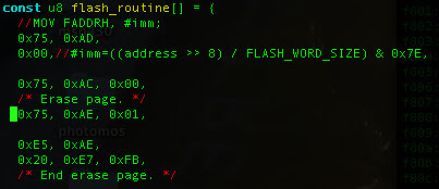 CC2430 Flash Routine