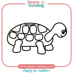 Simple Coloring Animals Simple Coloring Pages For Toddlers