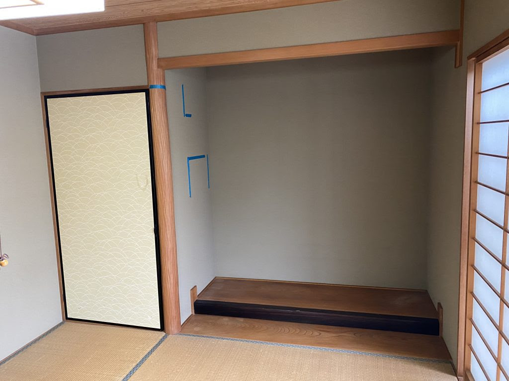 床の間に仏間を作成 大竹市 今日の現場