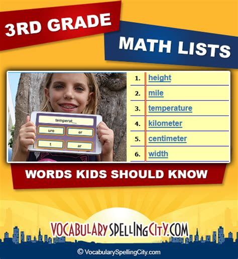 Webgrade 3 vocabulary worksheets including meanings of words, phrases, context clues, sentences and paragraphs, word lists, synonyms and antonyms and alphabetizing. math vocabulary activity worksheets 3rd grade by ricks resources