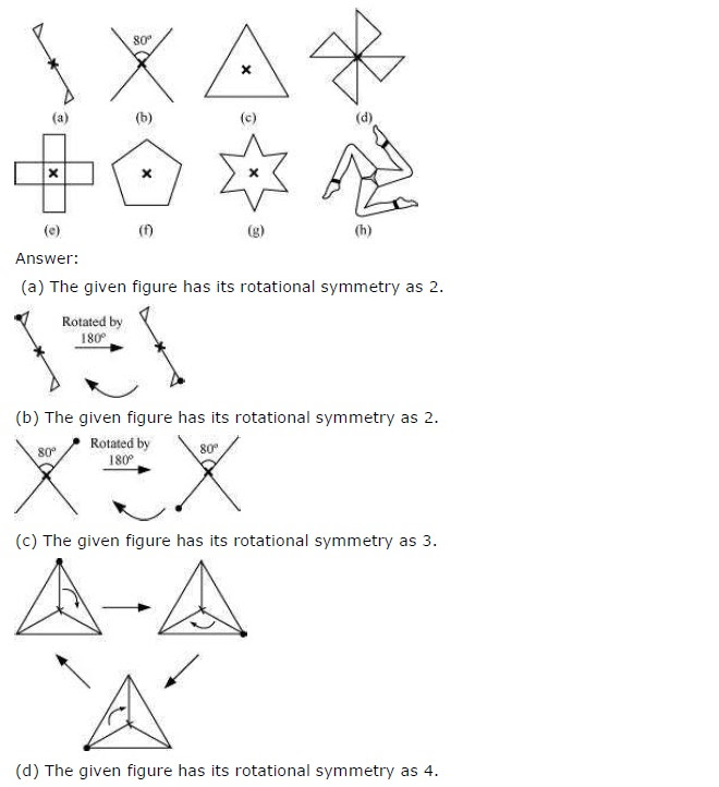 ncert for 7 english solution class 14 7th for  Maths Class  NCERT Solutions Symmetry Chapter