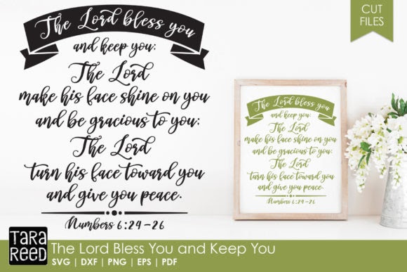 Etsy The Lord Bless You and Keep You - Bible Verse SVG Cut Files cut files for your personal DIY projects