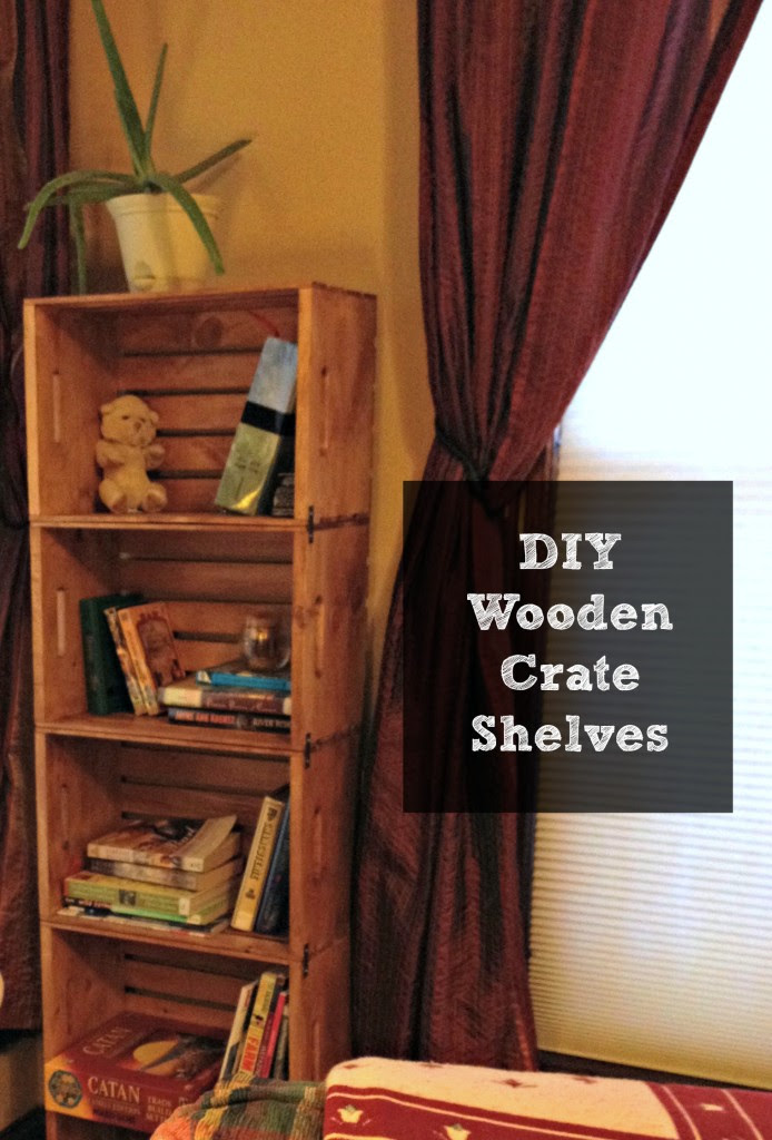 ... out of unfinished wooden crates from Walmart. Let me show you how