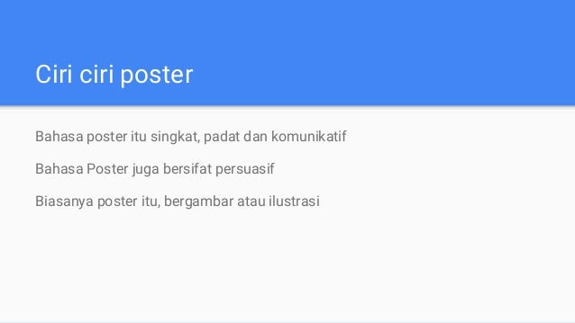Pengertian poster Beserta Jenis dan Ciri - ciri poster