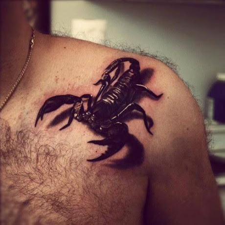 3D tatuaje Scorpion