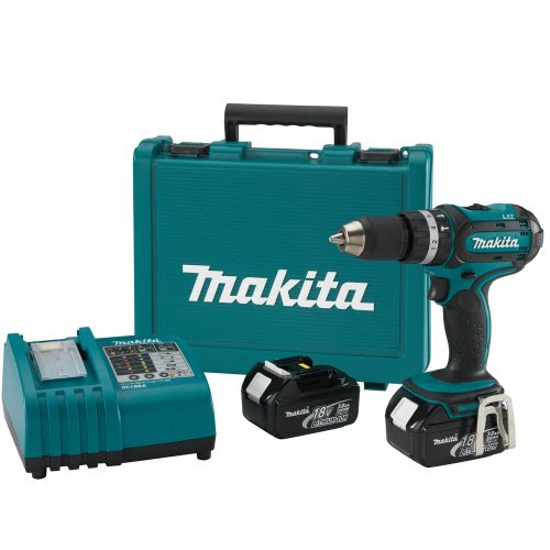 Makita BHP452RFE 18V LXT Combi Drill with 2x3.0 Ah Li-ion Batteries