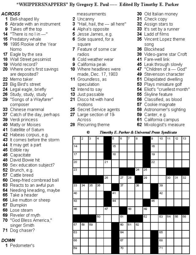 Medium Difficulty Printable Crossword Puzzles : crossword puzzles for stanley | the office party | Pinterest - You can print it for learning, games playing, etc.