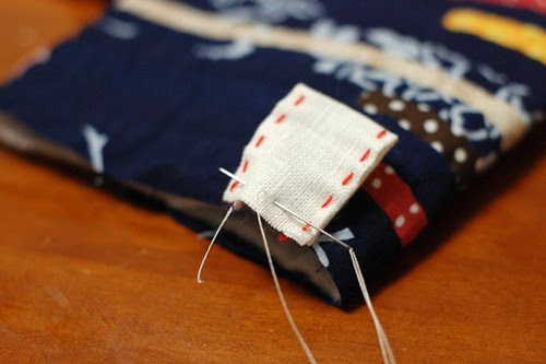 How to make a string quilt pouch 12