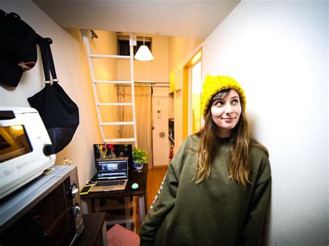 australian woman lives  crazy small apartment  tokyo