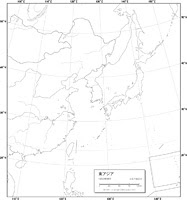 地域図 東アジア 白地図 の画像素材 地図素材ならイメージナビ