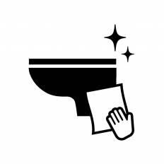 シルエット トイレ 掃除 イラスト