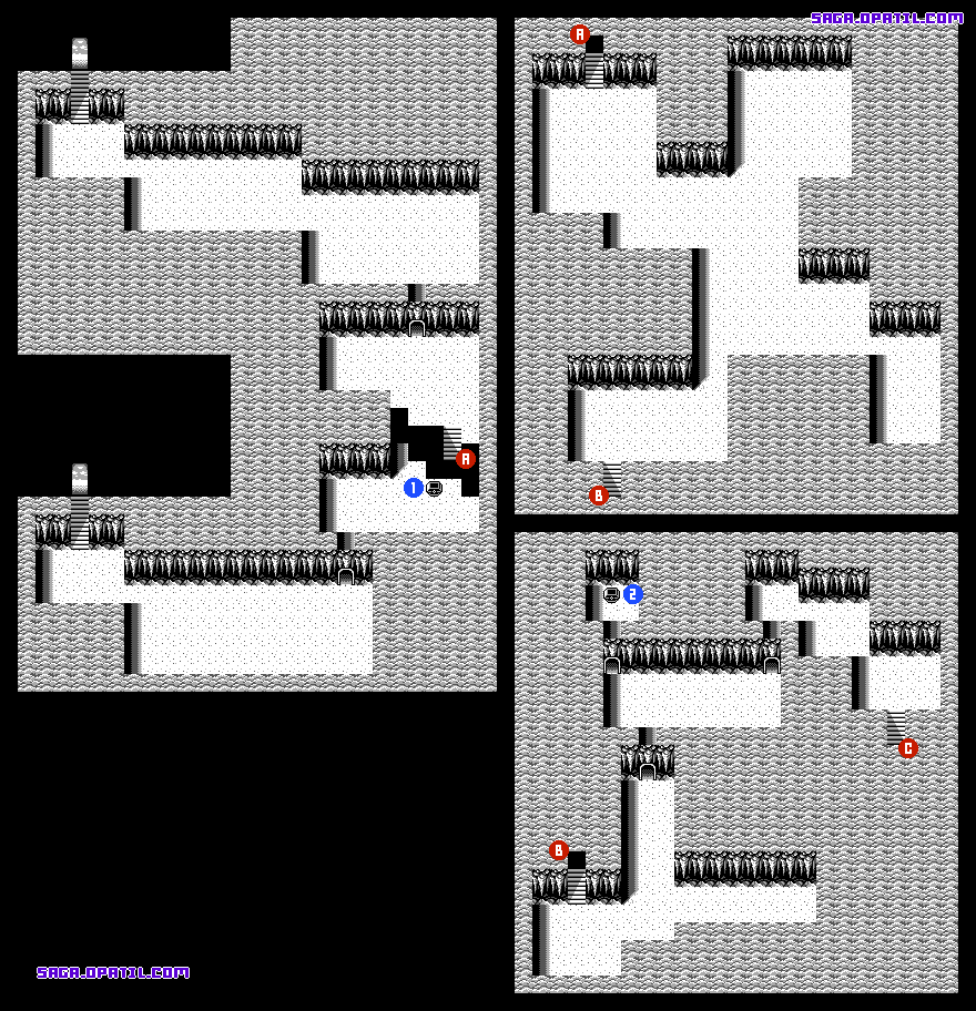Saga2 秘宝伝説 各所のマップ 山の洞窟 Saga2 秘宝伝説 完全攻略 ゲーム攻略メモ