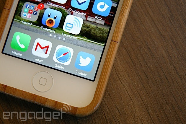 Twitter on an iPhone 5