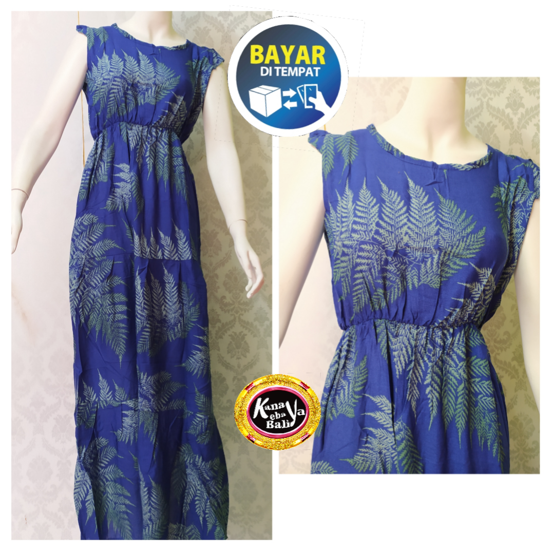 baju dress wanita pantai bali dres CANDA panjang rayon ...