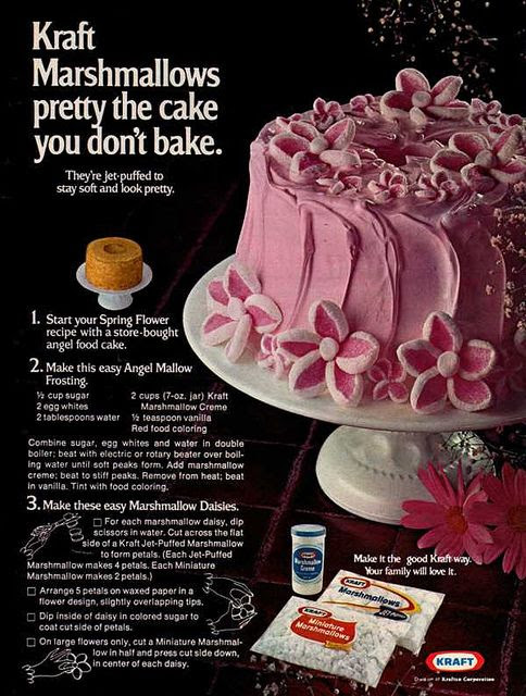 kraft marshmallows spring flower cake