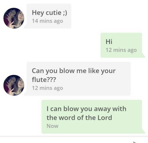 he's a terrible flirt