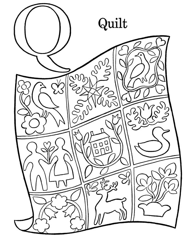 Learning Years Coloring Pages Letters Objects Coloring Pages Letter Q