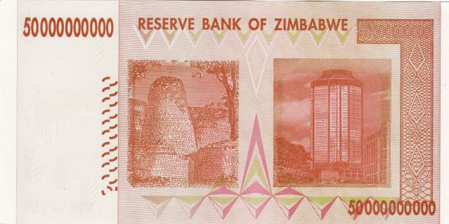 ZIMBABWE 50 BILLION