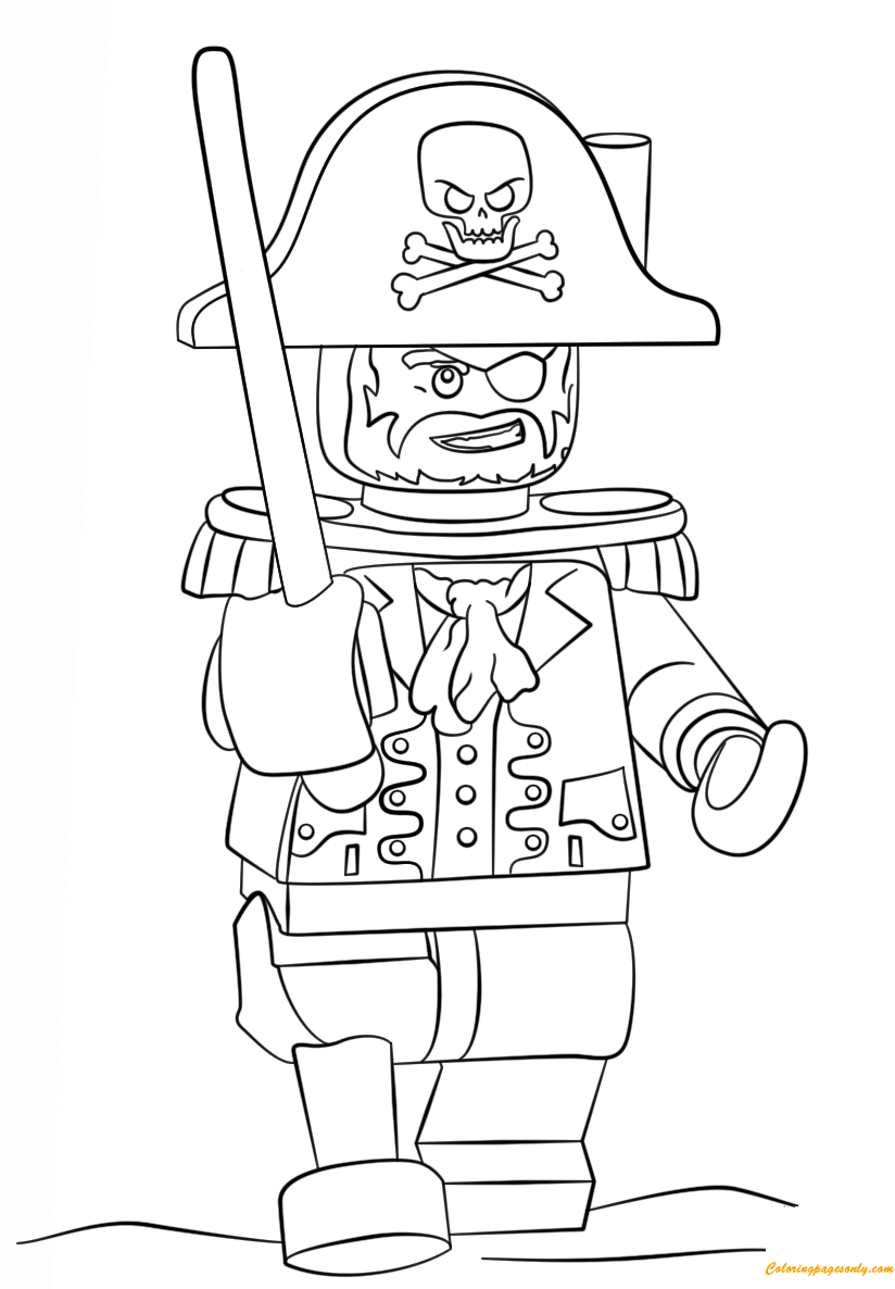 Lego Pirate Coloring Page - Free Coloring Pages Online