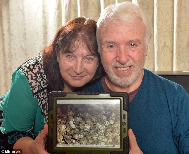 Mr Coleman with his wife Christine. He has promised he will use the money to buy them both a new house