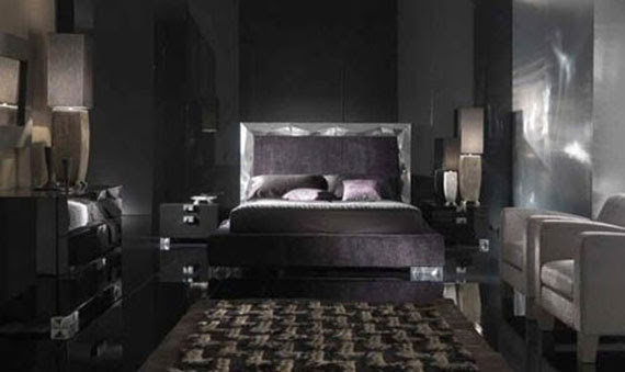 Stylish Gothic bedrooms . Bedroom interior design ideas. Gothic Style.
