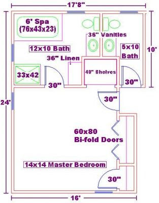 Master Bedroom Floor Plans on Master Bedroom 14x14 Ideas Floor Plan With 10x12 Master Bath