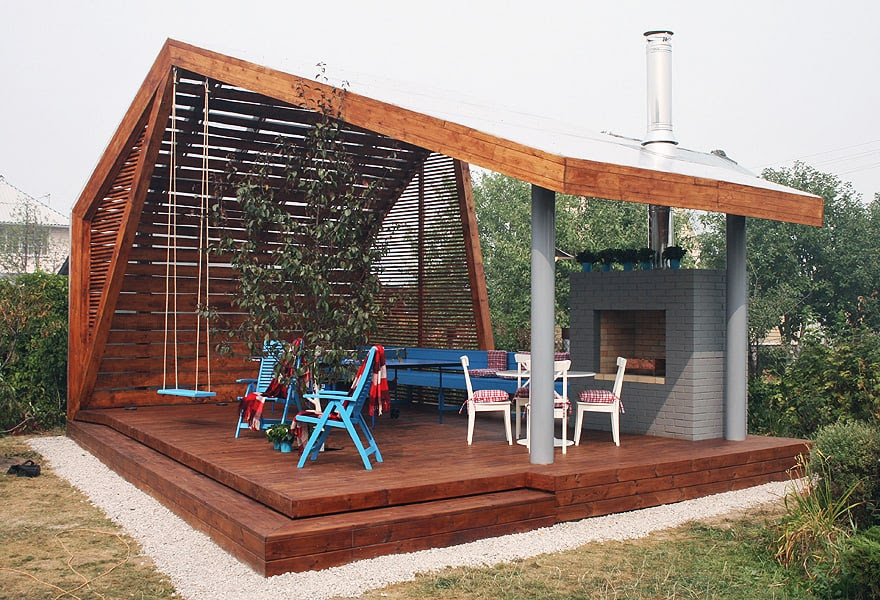 Outdoor Pavilions with Fireplaces