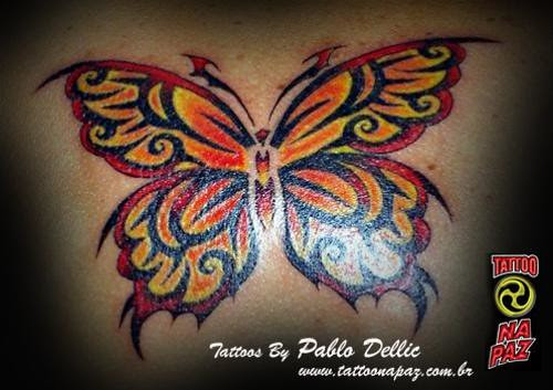Tatuagem de Borboleta ,butterfly tattoo by Pablo Dellic