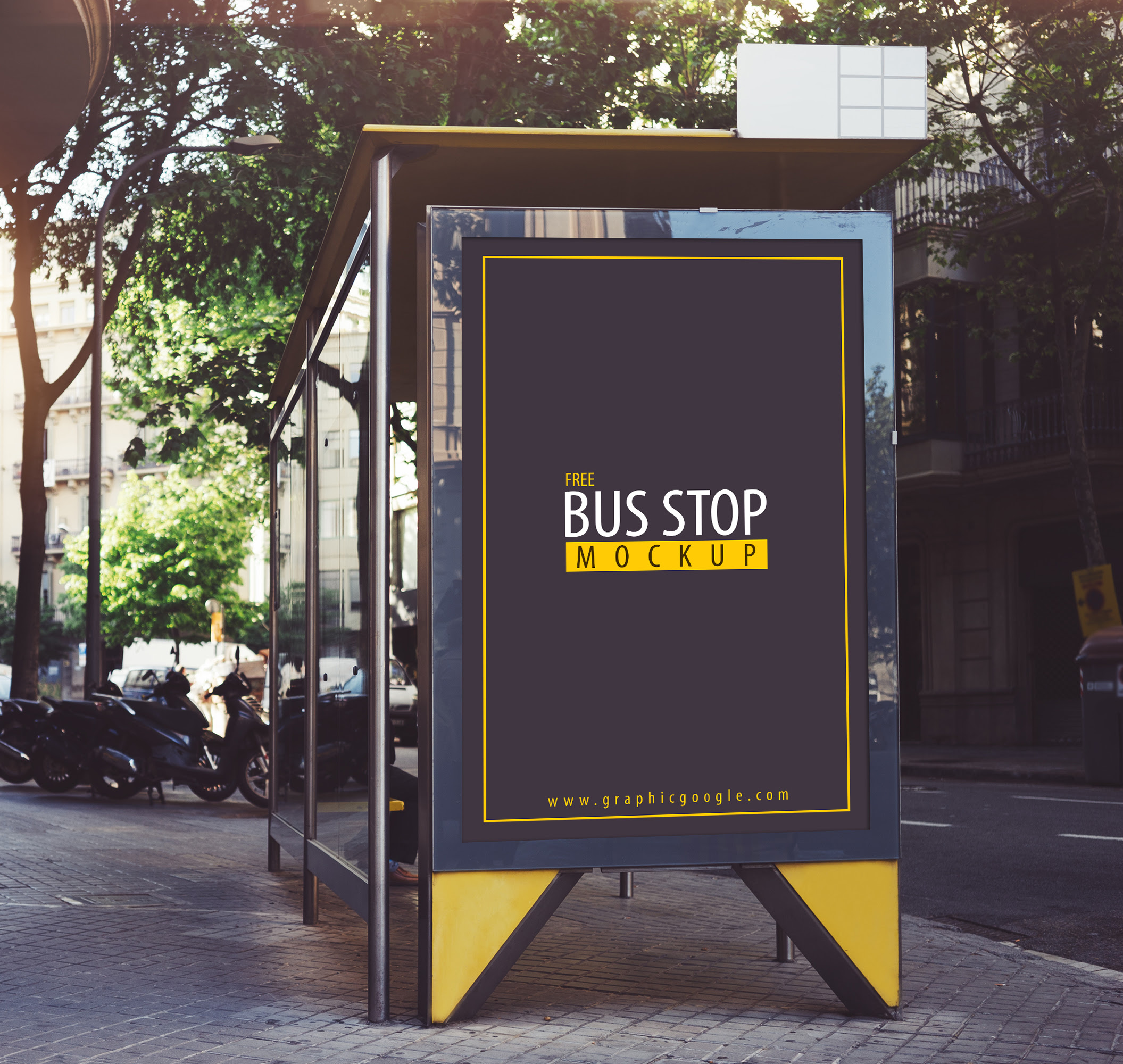 Download Free Bus Stop Mockup - Graphic Google - Tasty Graphic Designs CollectionGraphic Google - Tasty ...