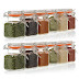 24-Count 3.4 oz Spice Jars with Lids Value Pack. Airtight Glass Bottles
for Spices, Condiments, Seasonings and More. Clear Glass Jars with
Airtight Lids for Home, Party Favors, and Gifts.