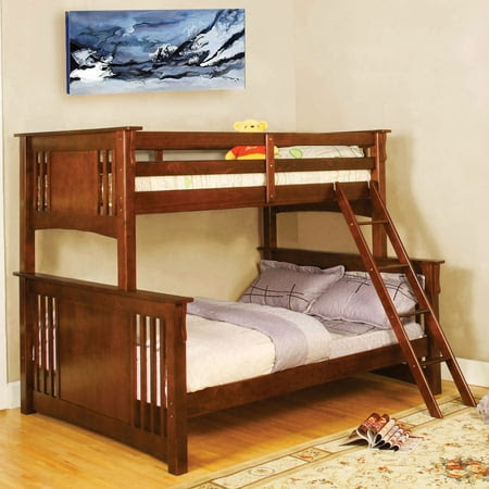 Furniture of America Mission Style Twin over Full Bunk Bed