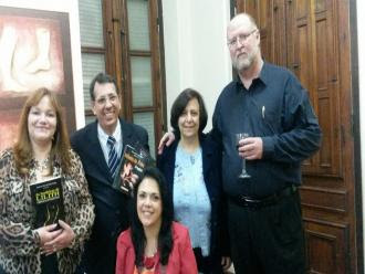 Na foto: Vanice Ferreira, Sandoval Tibúrcio, Isabel Furini, Anthony Leahy e Katia Velo.