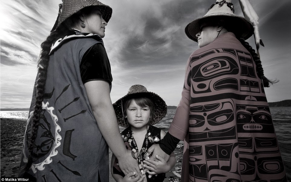 Darkfeather, Bibiana and Eckos Ancheta. Matika sought to emphasise the strength and positivity of these tribes, rather than the threat of their disappearance
