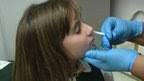 Flu vaccine administered