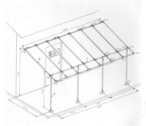 woodwork build wood awning frame plans