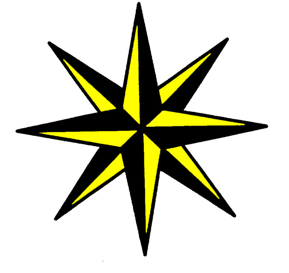 Stella Marina da colorare · Disegno di Stella di Natale a colori