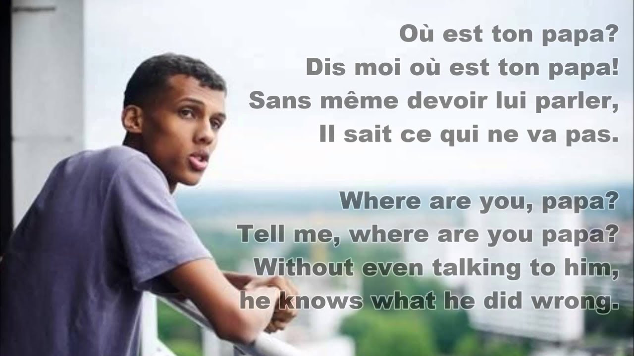 Stromae- Papaoutai Lyrics Video - YouTube