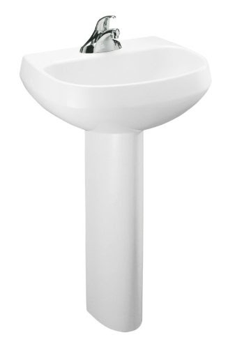 Kohler K 2293 8 0 Wellworth Pedestal Lavatory with 8 Centers White