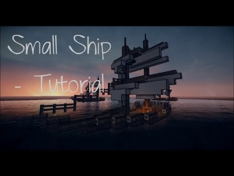 Minecraft - Small Medieval Ship Tutorial - YouTube