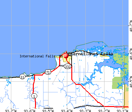 International Falls Mn Map