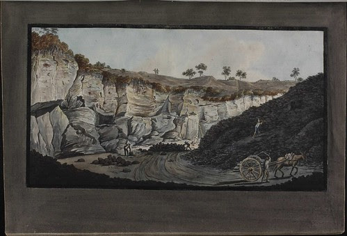Plate 8, stratum of lava