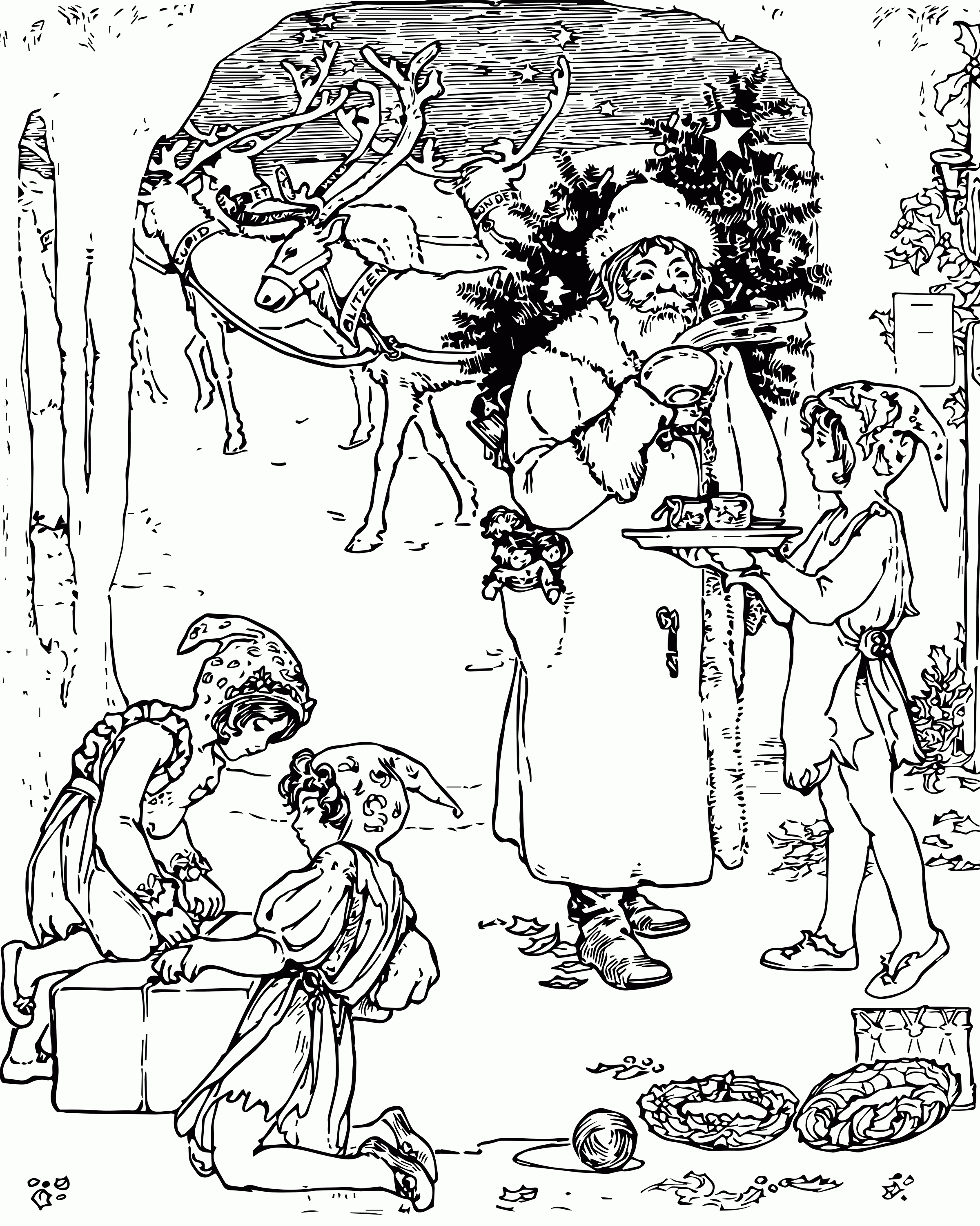 Christmas Coloring Pages For Adults To Print Free ...