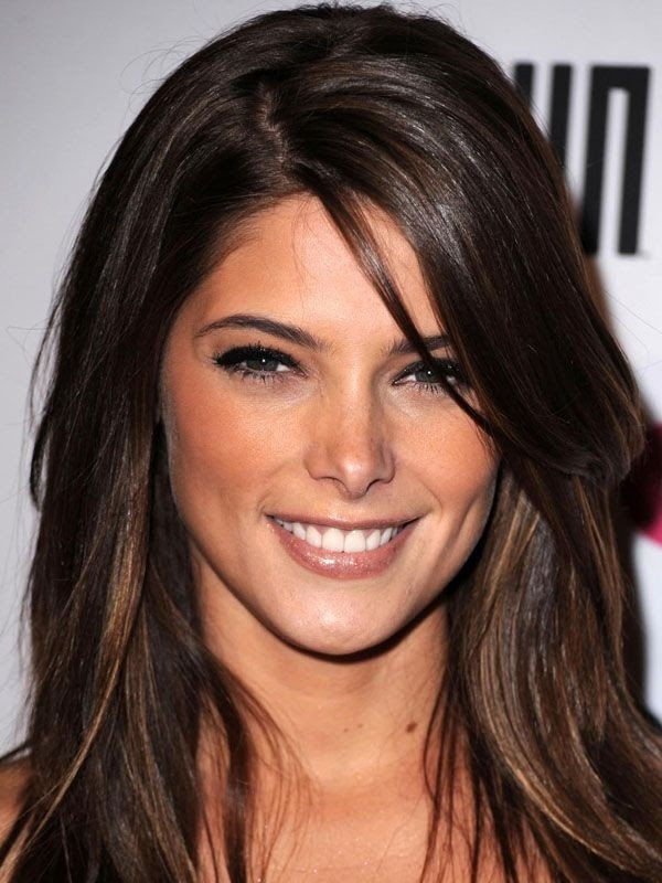 12. Ashley Greene39;s Long, Sideswept Bangs  23 Hairstyles for Your…