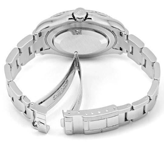 Foto 5, Neuzustand 40mm Rolex Yachtmaster Rolesium Stahl-Platin, U1400